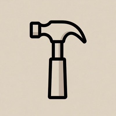 Hammer Icon Illustration