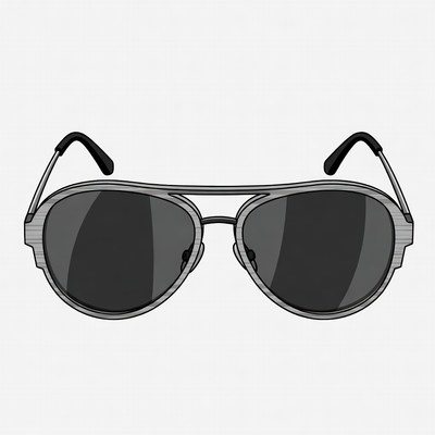 Aviator Sunglasses Illustration