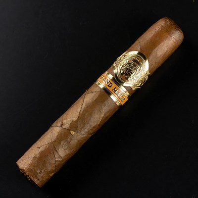 Hand Made Cigar on Black Background