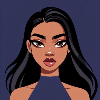 Beautiful Black Woman Portrait