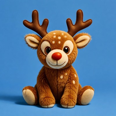 Cute Rudolph Reindeer Plush Toy