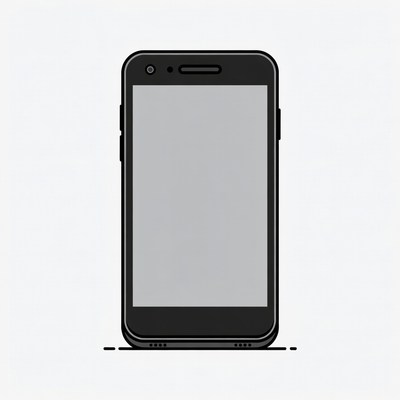 Black Smartphone Icon