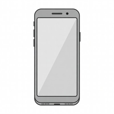 Gray Smartphone Illustration