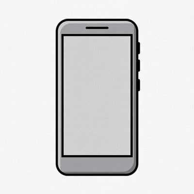 Gray Smartphone Illustration
