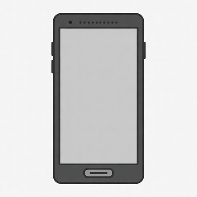 Black Smartphone Illustration