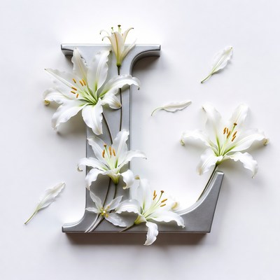 Lilies Forming Letter L