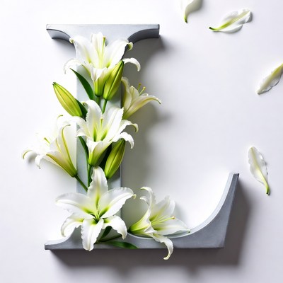 Lilies Forming Letter L