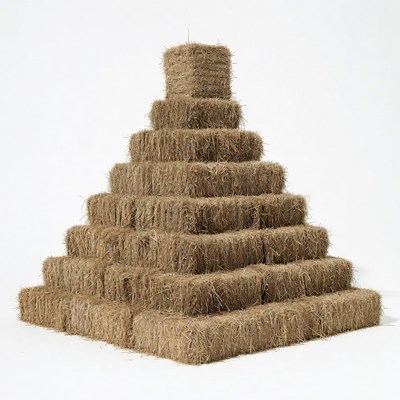 Pyramid of Hay Bales