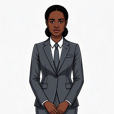 African-American woman in business suit