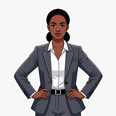 African-American woman in business suit