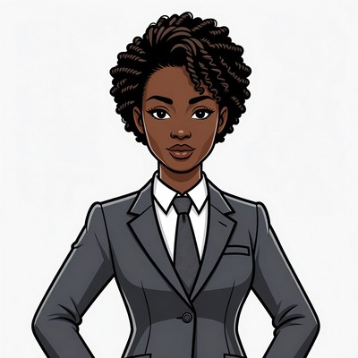 African-American woman in suit