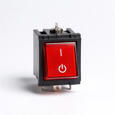 Red Rocker Switch On Off