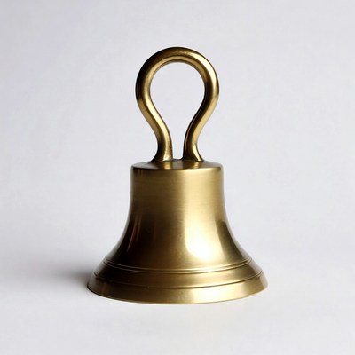 Golden Brass Bell with Handle