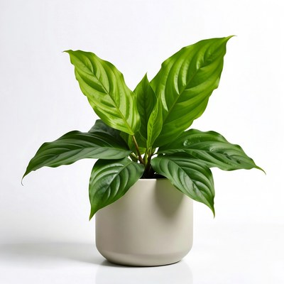 Potted Green Calathea Plant