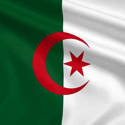 Algerian Flag Waving