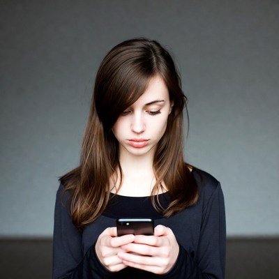 Young woman using smartphone