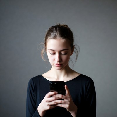 Young woman using smartphone
