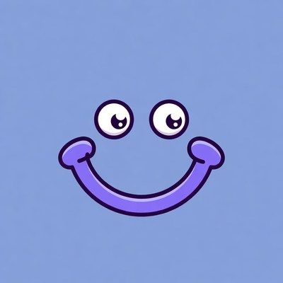 Purple Smiley Face Emoticon