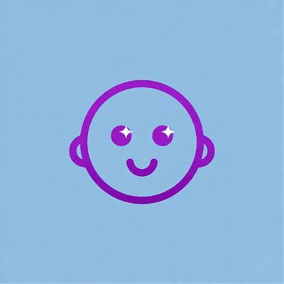 Purple Smiley Face Emoticon