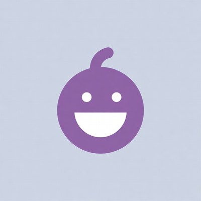 Purple Smiley Face Emoji