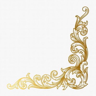 Gold Ornate Corner Design