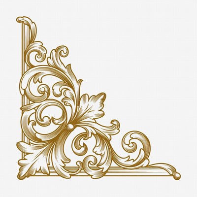 Gold Ornate Corner Design