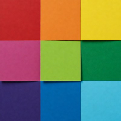 Colorful Square Paper Swatches Grid