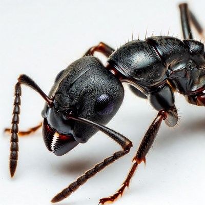 Black ant close-up
