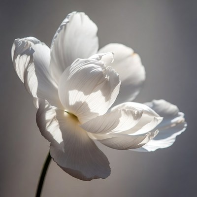 White ranunculus flower