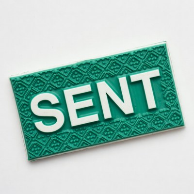 Green SENT Stamp