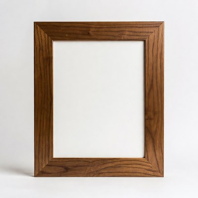 Empty Wooden Picture Frame
