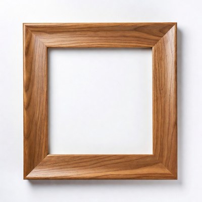 Wooden Picture Frame Isolated