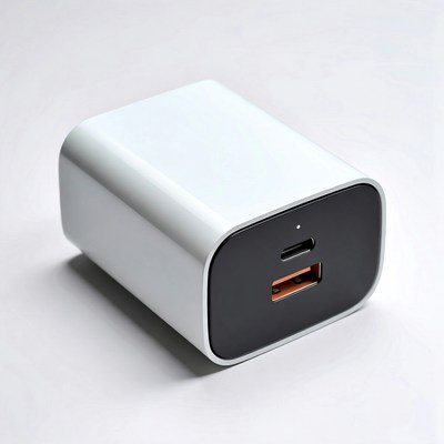 White USB-C Power Adapter