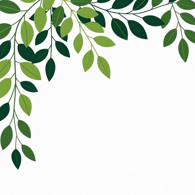 Green Leaf Branches Illustration