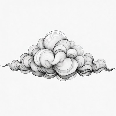 Fluffy Cloud Illustration