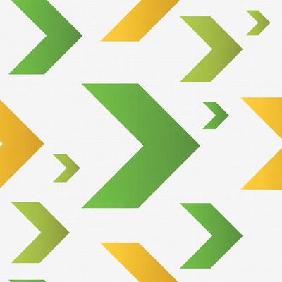 Green and Orange Arrows Pattern