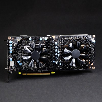 Dual-Fan Black Graphics Card