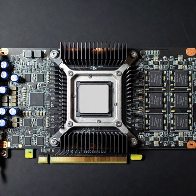 High-end Graphics Card Closeup