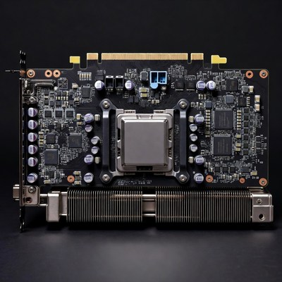High-end NVIDIA GPU close-up