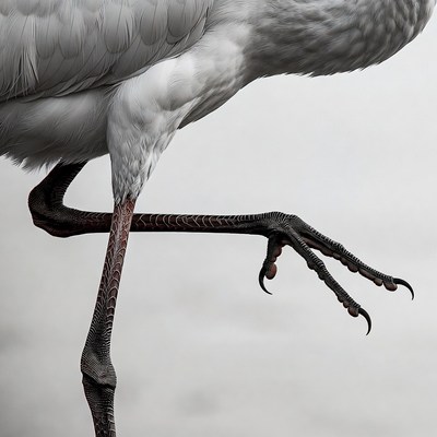 Great Egret Standing on Legs