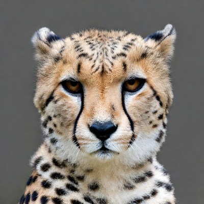 Close-up cheetah portrait