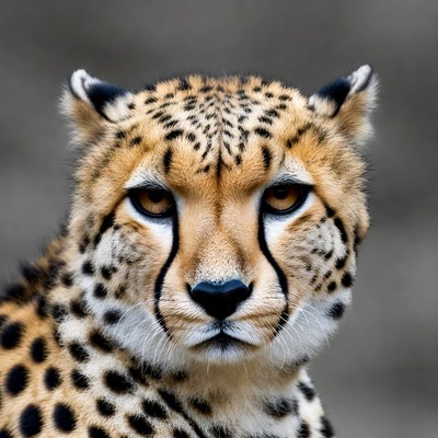 Close-up cheetah portrait