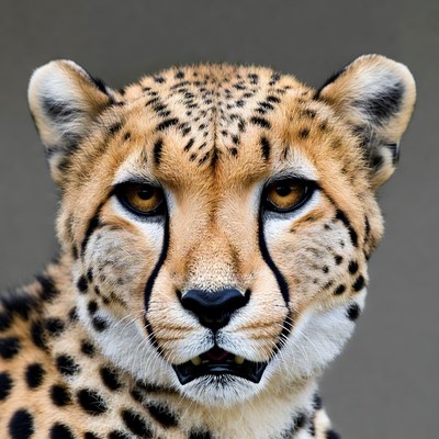Cheetah close-up portrait