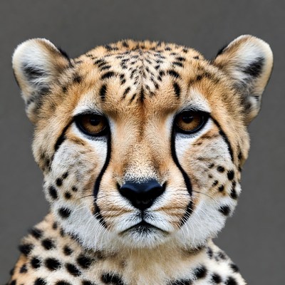 Cheetah close-up portrait