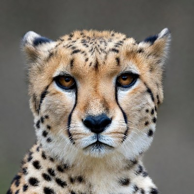 Close-up cheetah portrait