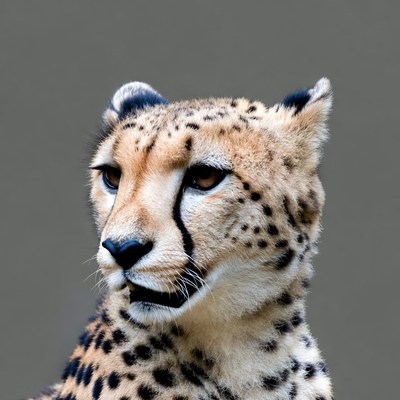Cheetah with intense stare