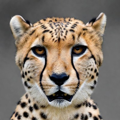 Cheetah close-up portrait
