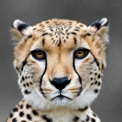 Cheetah close-up portrait