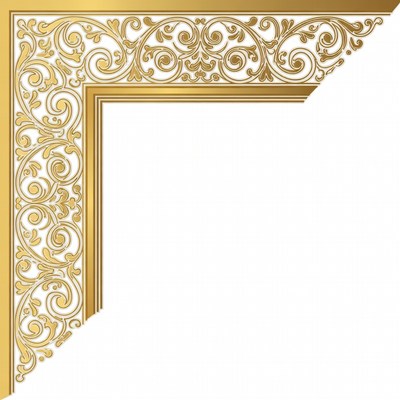 Gold Ornate Corner Border