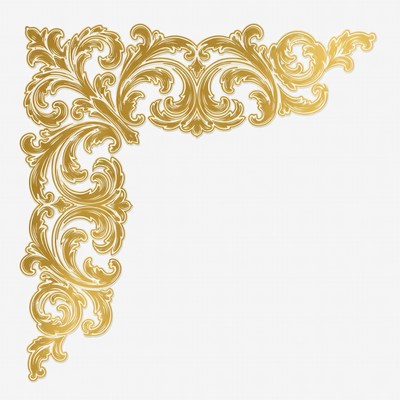 Gold Ornate Corner Border